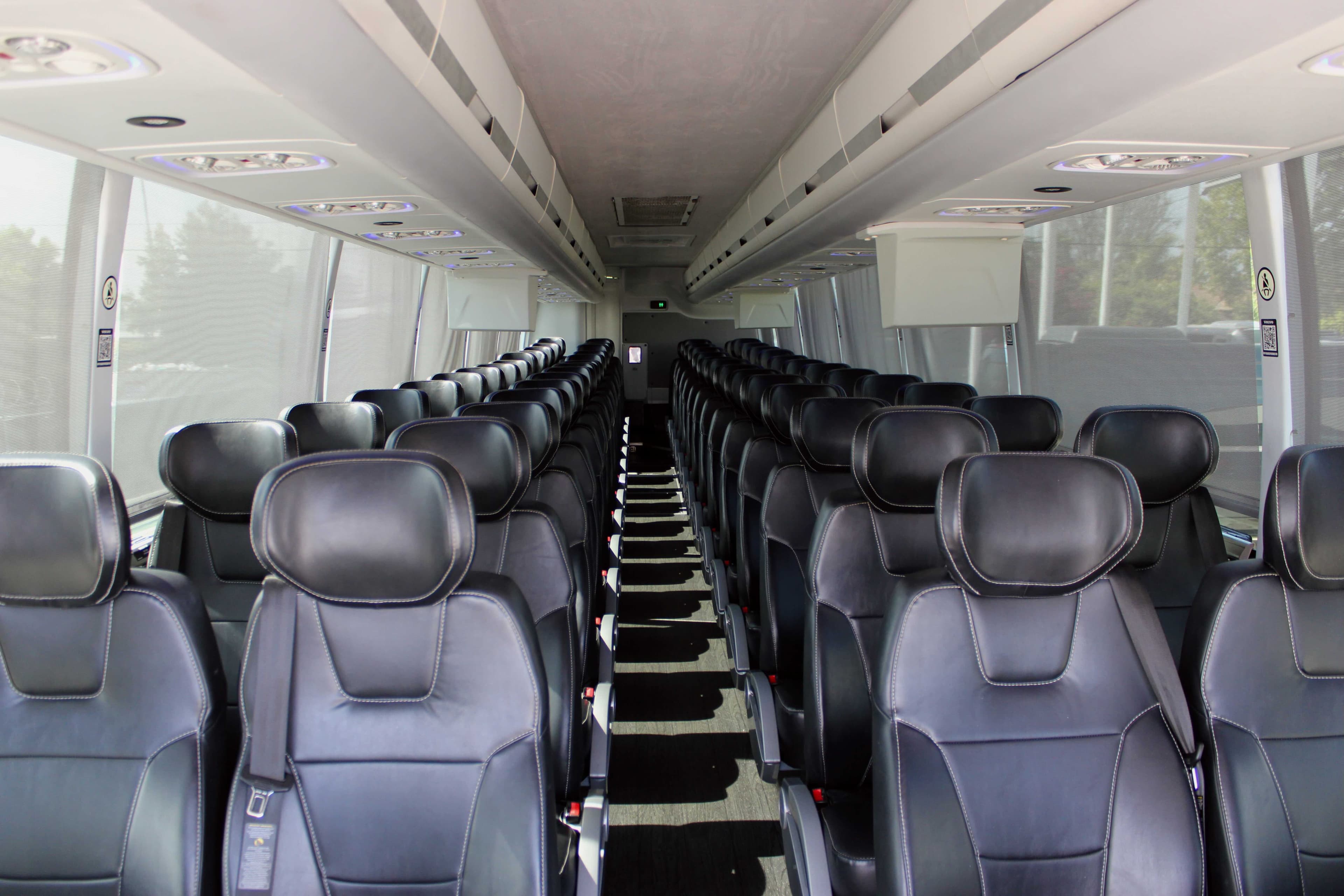 Elite BHLS Volvo motorcoach — passenger area