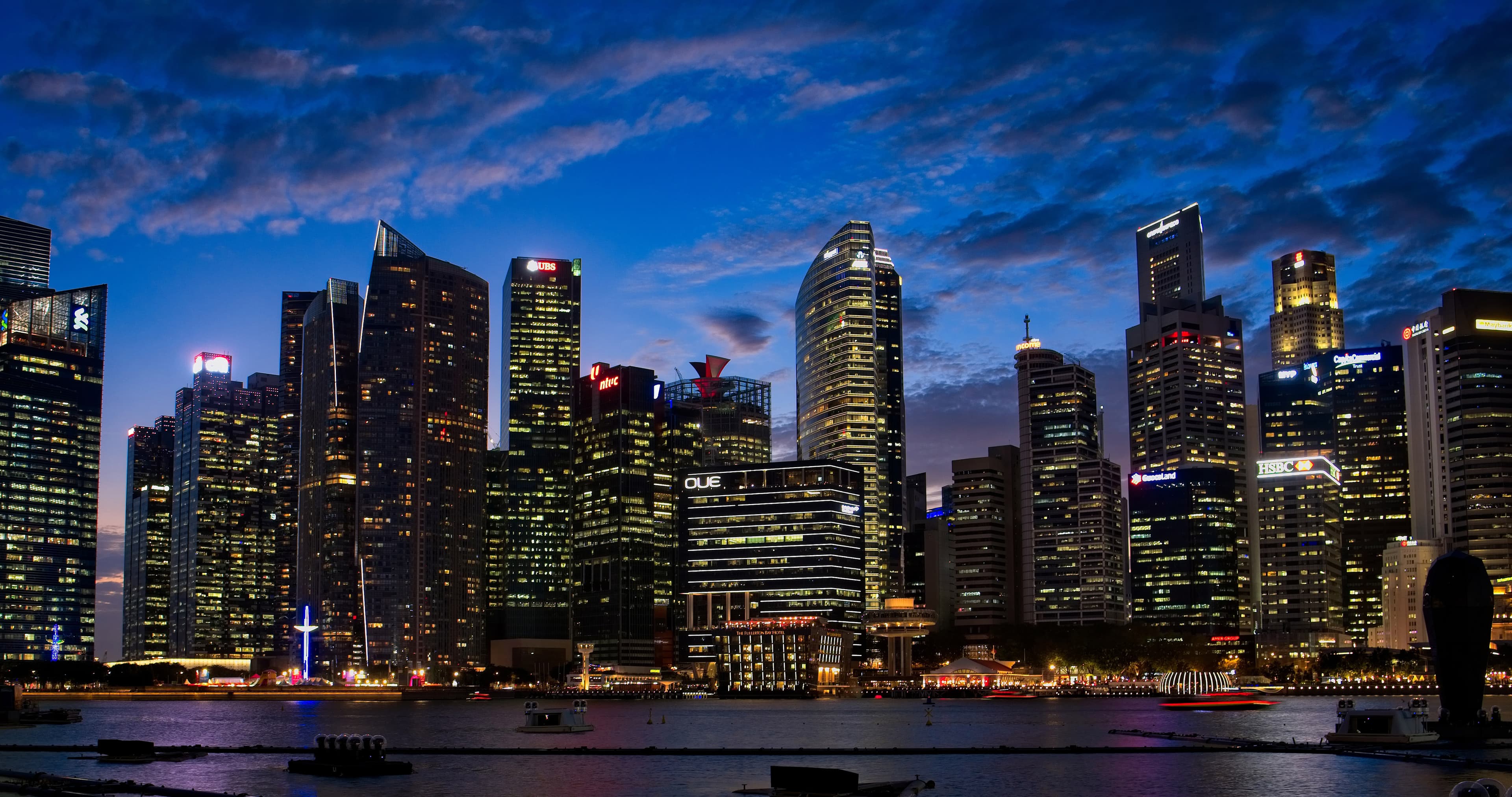 City lights background