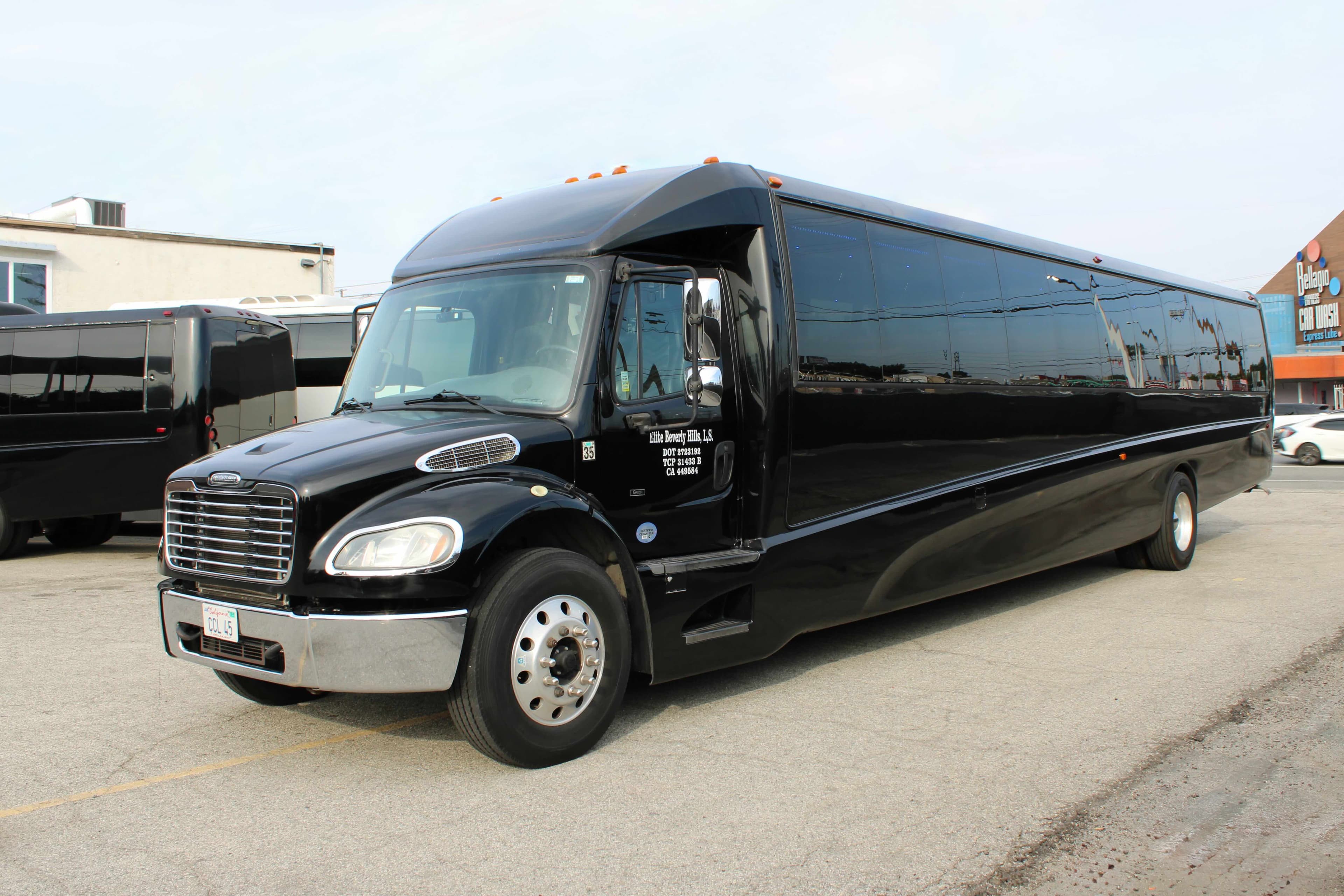 Elite BHLS 46-passenger executive mini coach — exterior view