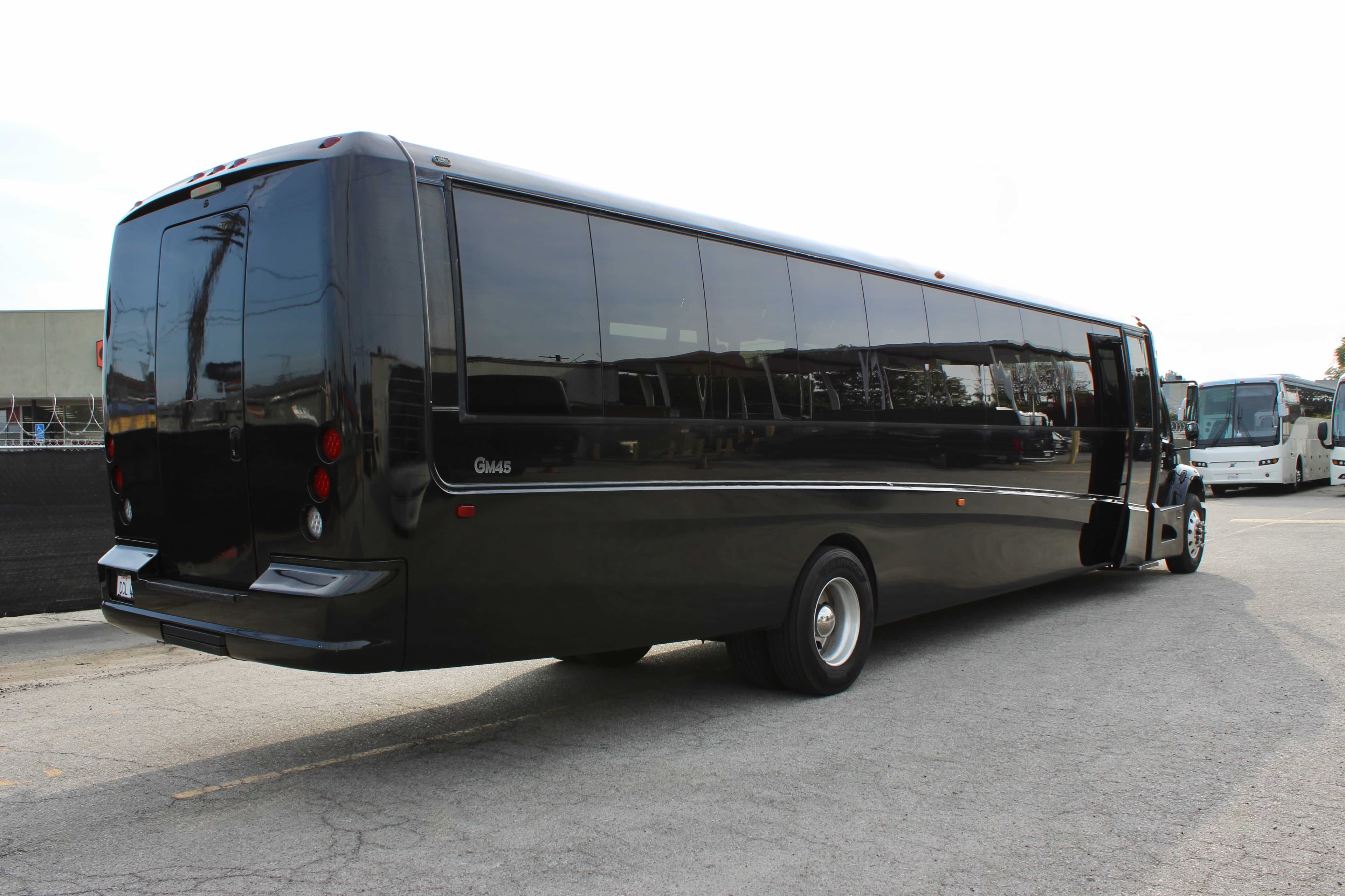 Elite BHLS 46-passenger executive mini coach — interior seating