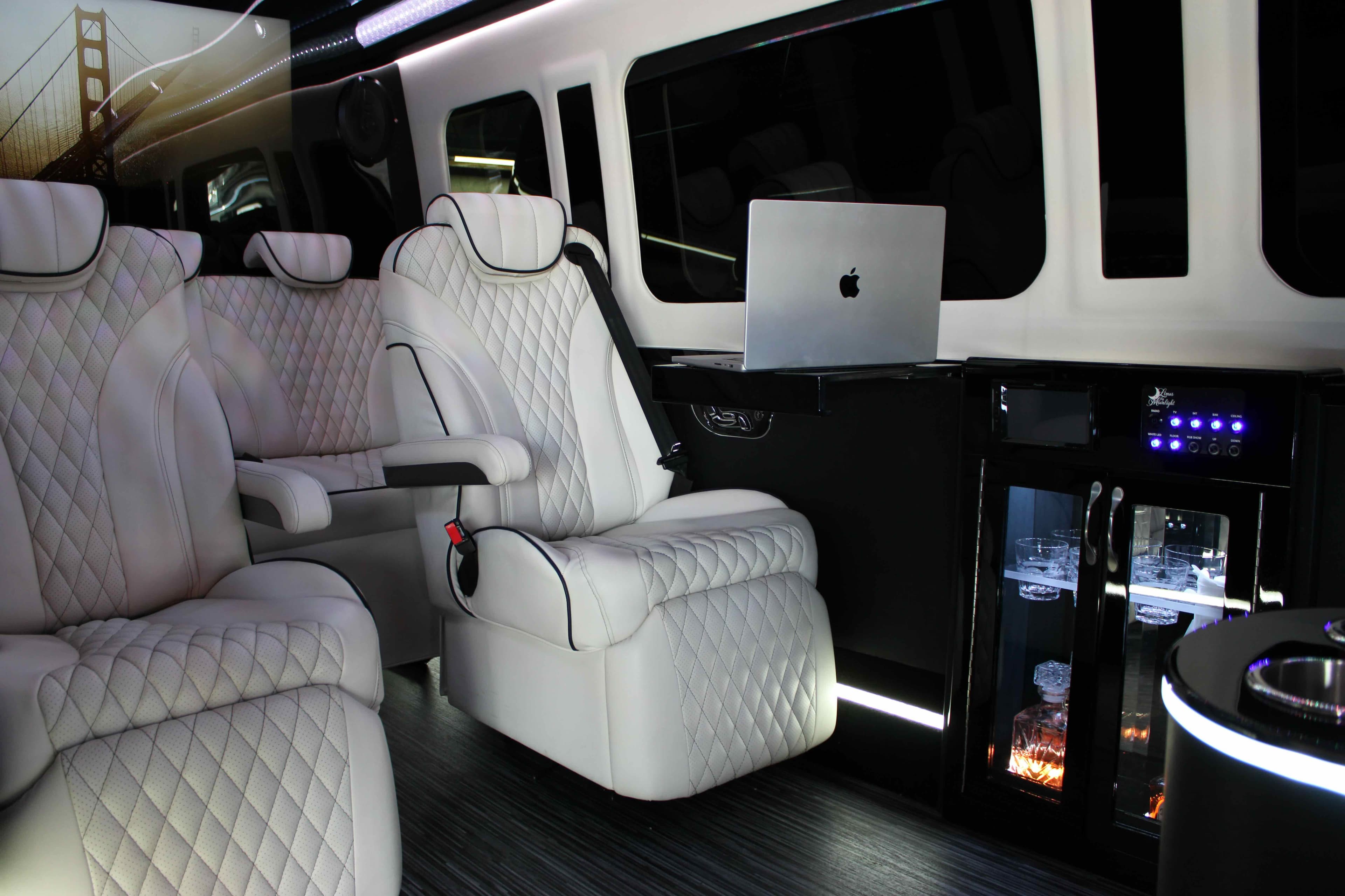 Executive VIP airport transfer with luxury Sprinter