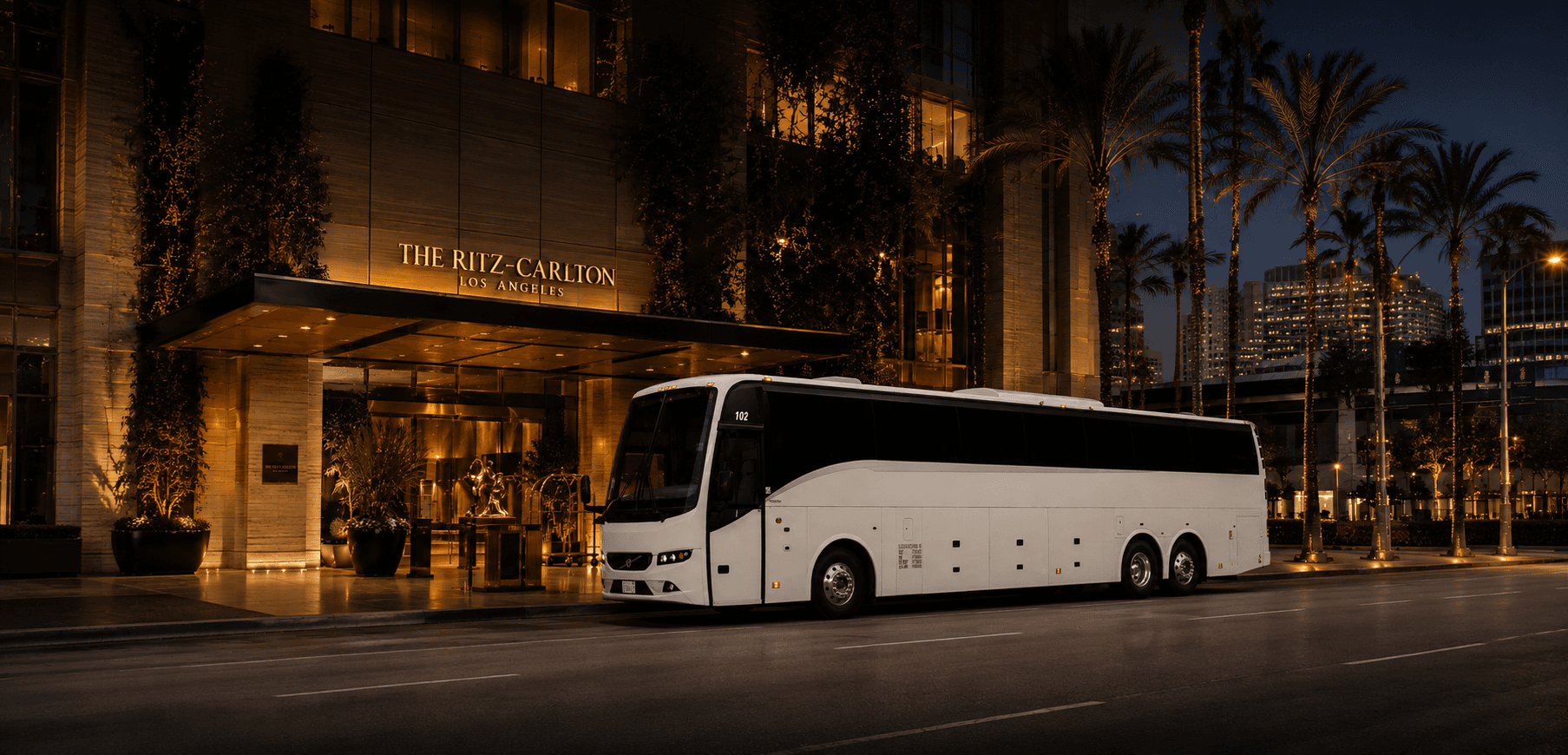 Luxury charter bus