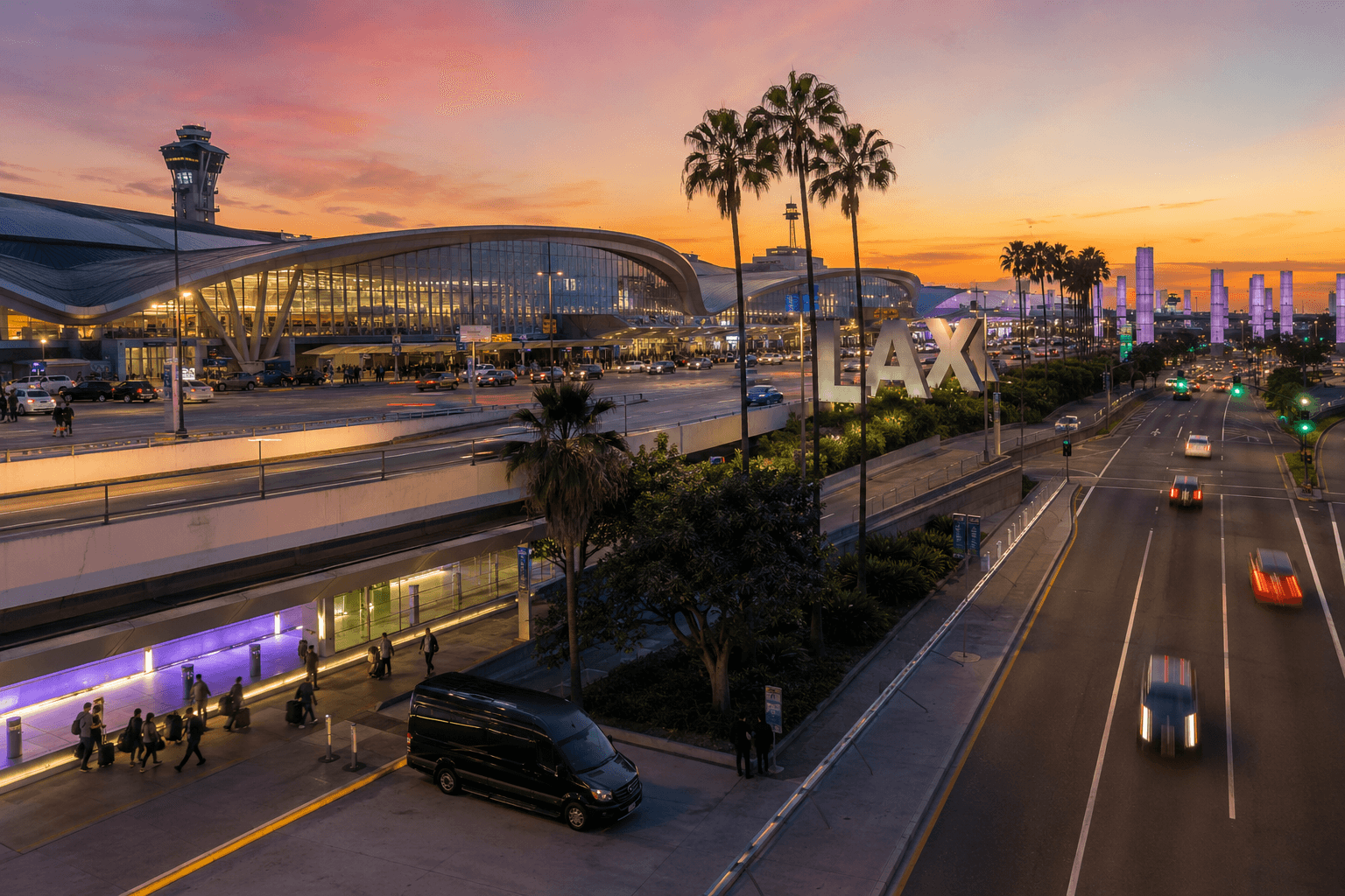 Airport car service at LAX BUR SNA Los Angeles